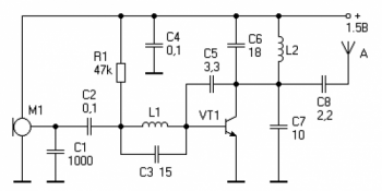 Схема радиожучка