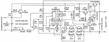 Регулируемый стабилизатор напряжения с "резисторным теплоотводом"