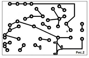 Чертеж печатной платы генератора